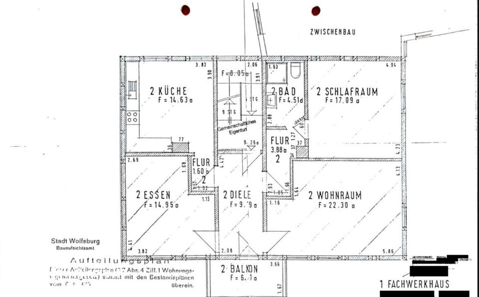 Etagenwohnung Wolfsburg Almke - 3 Zimmer, 88 m&sup2;, 199.000&euro; | Angebot:26819818