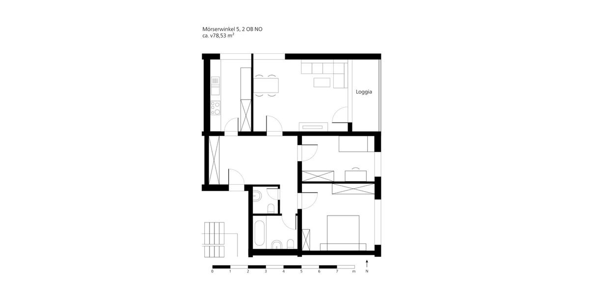 Etagenwohnung Wolfsburg Detmerode - 3 Zimmer, 79 m&sup2;, 145.000&euro; | Angebot:26522279