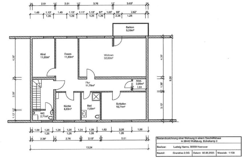 Wohnung zum Mieten in Wolfsburg 990 € 105 m²