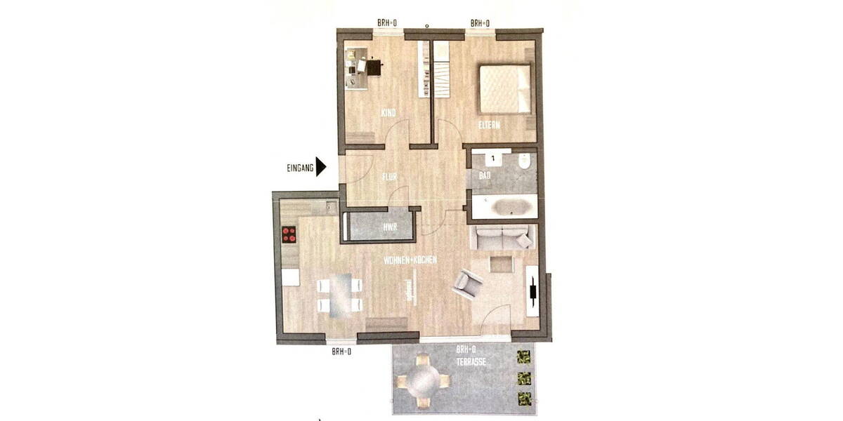 Etagenwohnung Braunschweig - 3 Zimmer, 80 m&sup2;, 1.130&euro; | Angebot:26746289