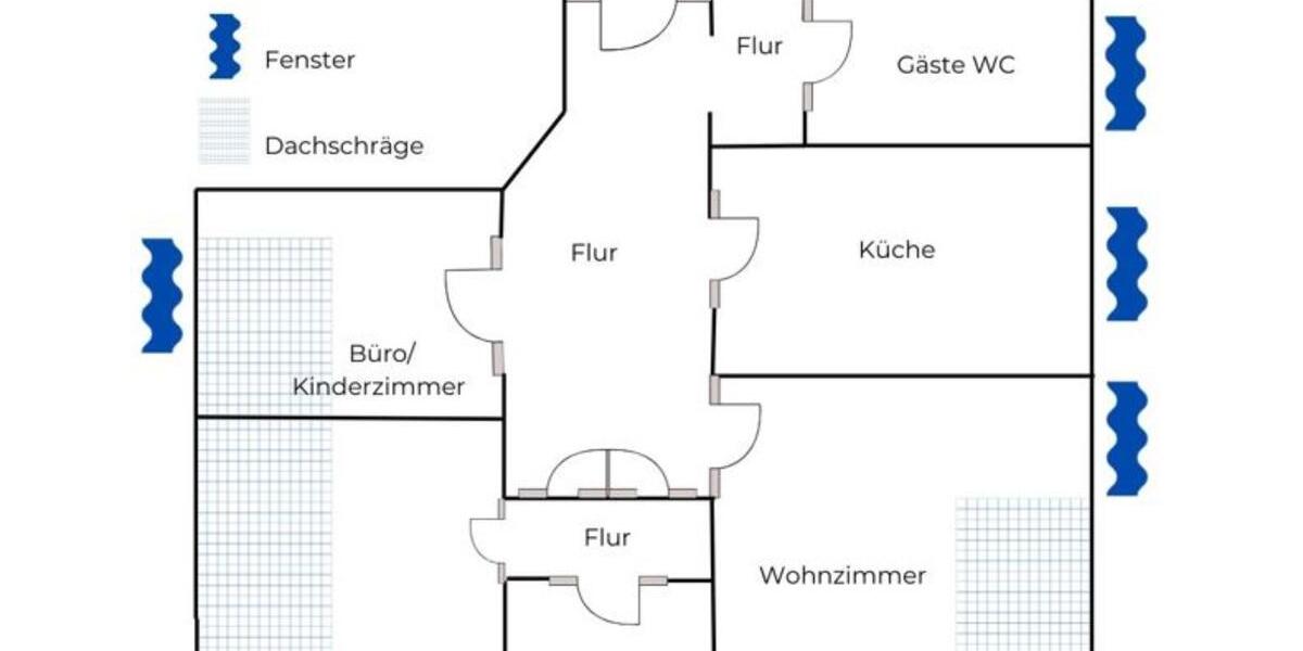 Dachgeschoßwohnung Wolfsburg Almke - 3 Zimmer, 80 m&sup2;, 945&euro; | Angebot:25405320
