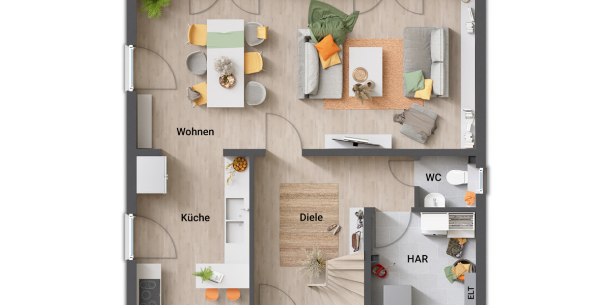 Einfamilienhaus Calberlah - 4 Zimmer, 129 m&sup2;, 451.950&euro; | Angebot:26154991