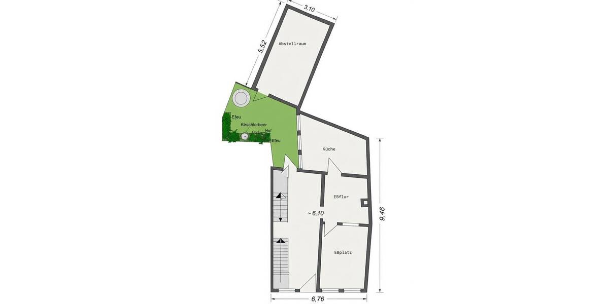 Reihenmittelhaus Braunschweig Innenstadt - 4 Zimmer, 125 m&sup2;, 375.000&euro; | Angebot:26474863