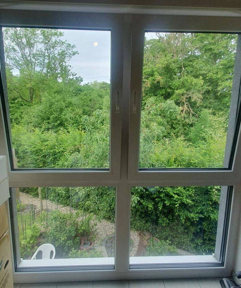 Haus mit einem großen Obstgarten in