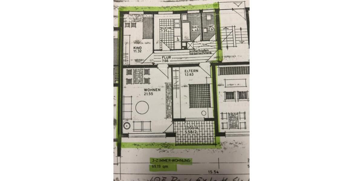 Hochparterre Braunschweig Südstadt- Rautheim- Mascherode - 3 Zimmer, 70 m&sup2;, 535&euro; | Angebot:26330380