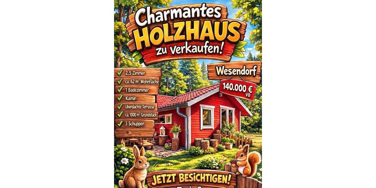 Einfamilienhaus Wesendorf - 2.5 Zimmer, 62 m&sup2;, 140.000&euro; | Angebot:26214288