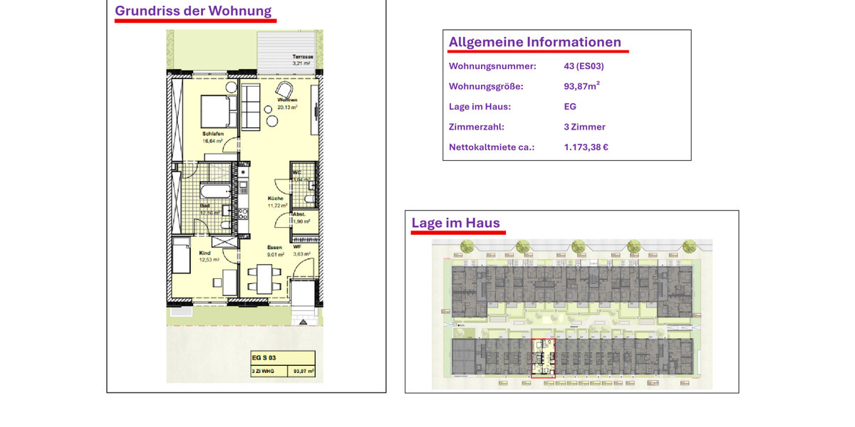 Etagenwohnung Wolfsburg Almke - 3 Zimmer, 87 m&sup2;, 1.094&euro; | Angebot:21201840