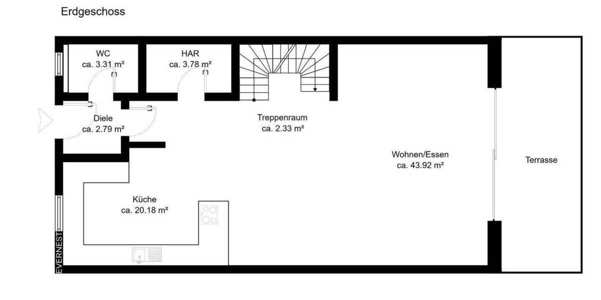 Reihenmittelhaus Velpke - 4 Zimmer, 155 m&sup2;, 398.000&euro; | Angebot:25846242