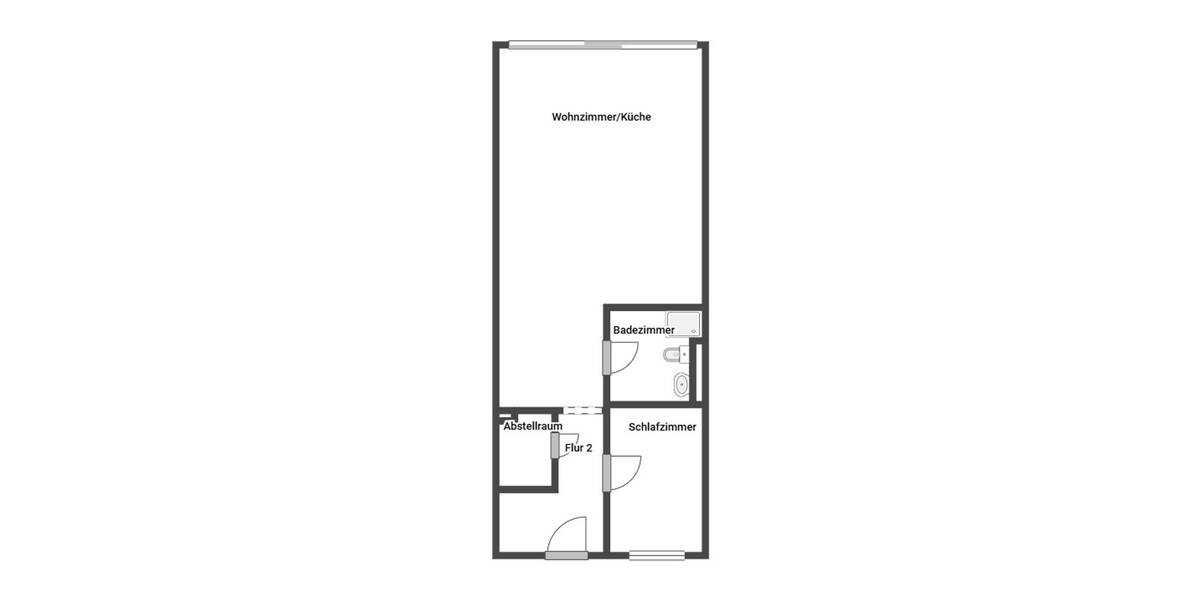 Etagenwohnung Wolfsburg Westhagen - 2 Zimmer, 59 m&sup2;, 85.000&euro; | Angebot:26514888