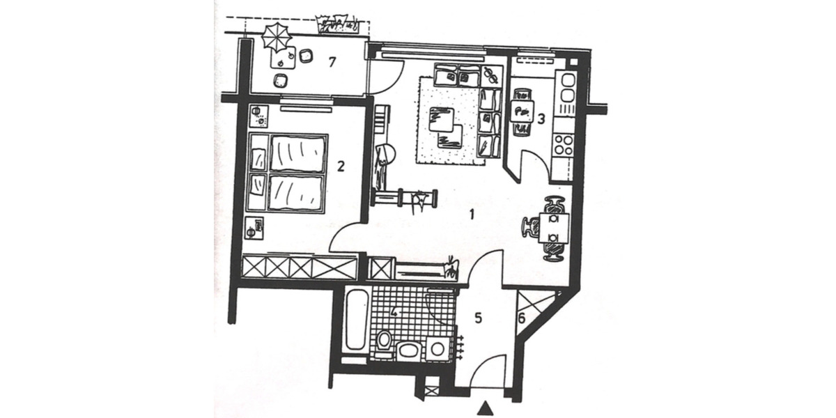 Möblierte 2-Zimmer Wohnung in ruhiger, zentraler Lage 2 zimmer