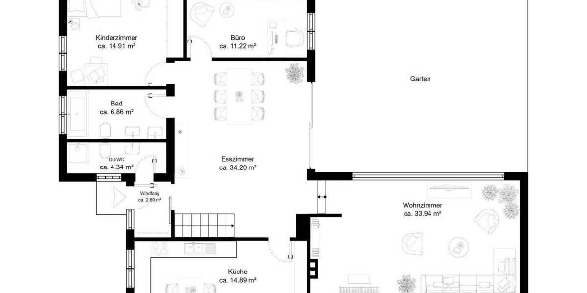 Bungalow Braunschweig Kanzlerfeld - 4 Zimmer, 127 m&sup2;, 350.000&euro; | Angebot:26892935
