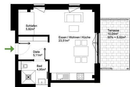 Wohnung zum Kaufen in Trier Petrisberg 216.000 € 44.2 m²