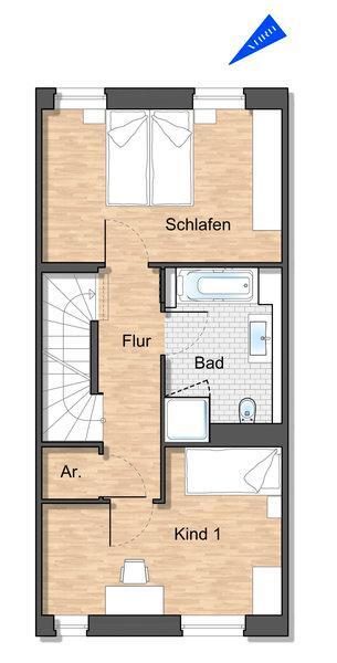 NEUBAU! Reihenmittelhaus mit 123qm zur Miete am Sonnenkamp