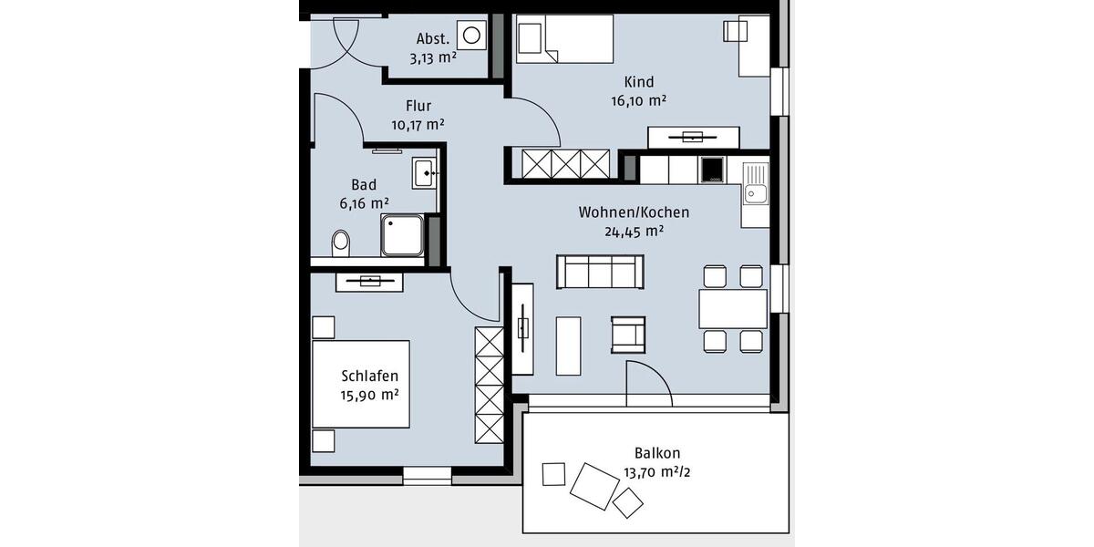 Provisionsfrei • 3-Zimmer-Wohnung • TG-Platz • Steimker Gärten 3 zimmer