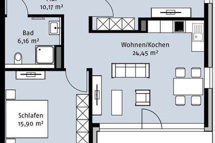 Wohnung Wolfsburg Almke - 3 Zimmer, 82 m&sup2;, 369.000&euro; | Angebot:24196639