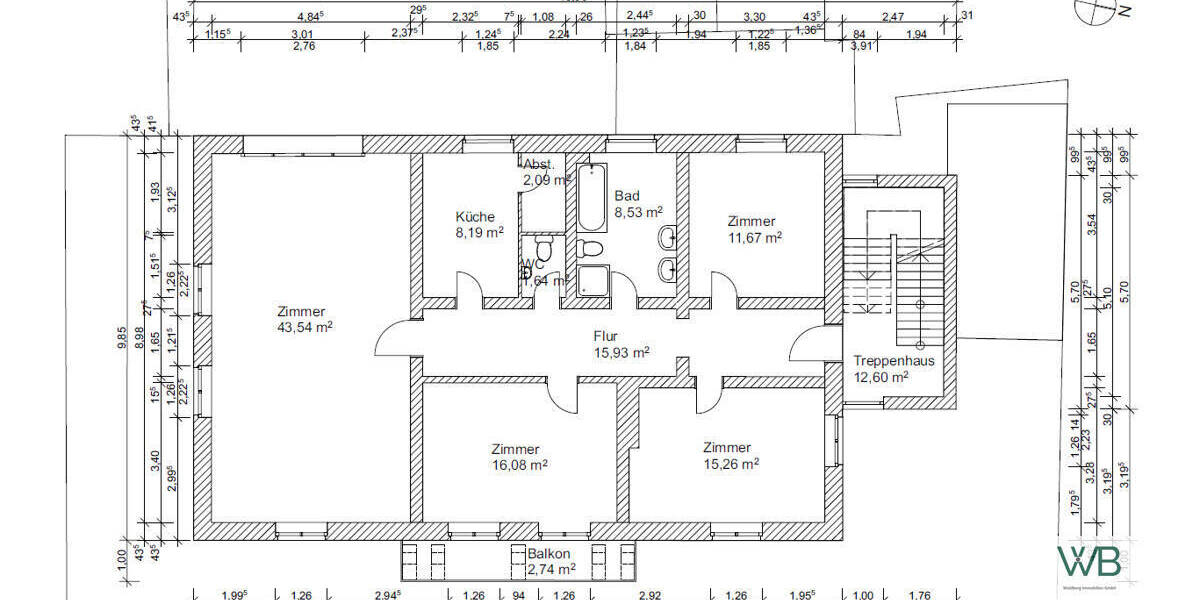 Etagenwohnung Braunschweig Innenstadt - 1 Zimmer, 330 m&sup2;, 1.049.000&euro; | Angebot:26141629