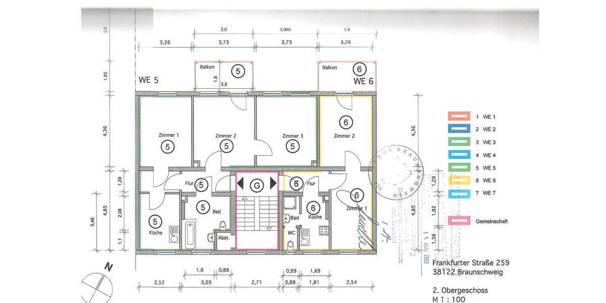 Etagenwohnung Braunschweig Broitzem - 11 Zimmer, 258 m&sup2;, 739.500&euro; | Angebot:26247583