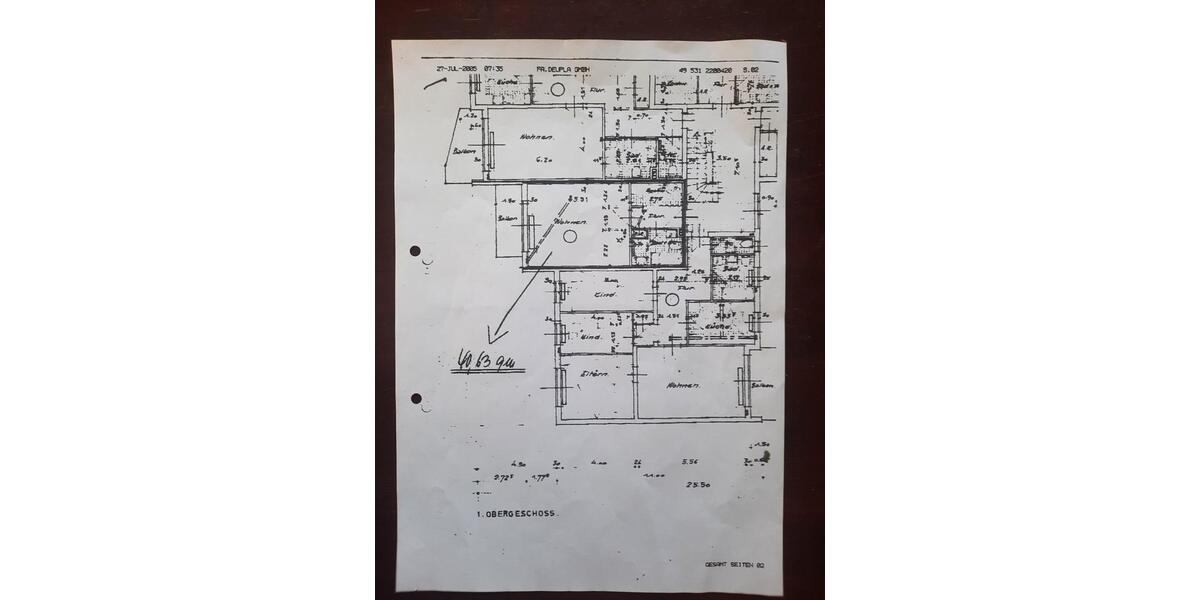 Etagenwohnung Braunschweig Wabe-Schunter-Beberbach - 1 Zimmer, 41 m&sup2;, 124.000&euro; | Angebot:26306024