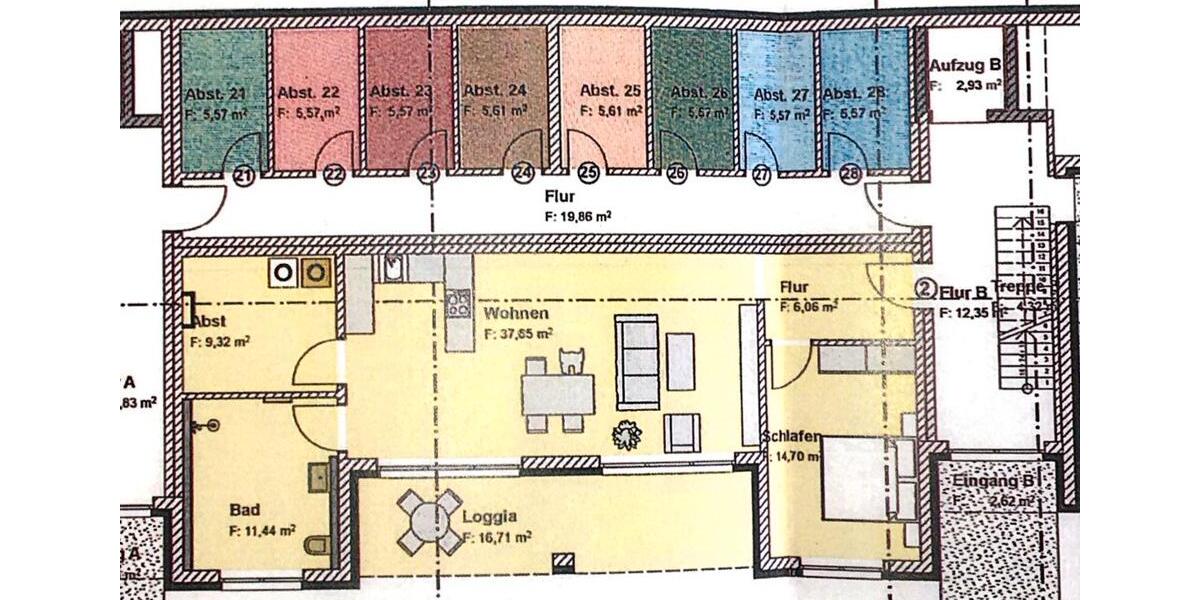 Erdgeschoßwohnung Wendeburg - 2.5 Zimmer, 86 m&sup2;, 1.330&euro; | Angebot:25308577