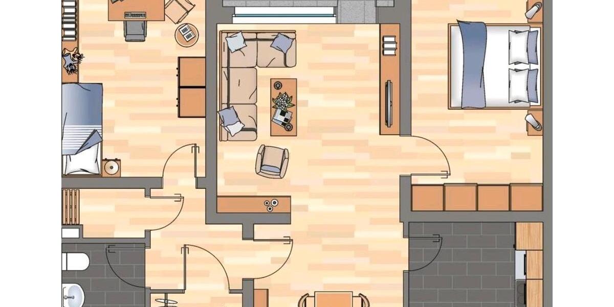 Erdgeschoßwohnung Wolfsburg Alt-Wolfsburg - 3 Zimmer, 71 m&sup2;, 751&euro; | Angebot:26261957