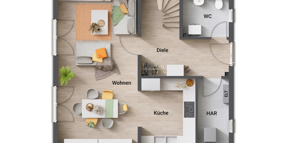 Einfamilienhaus Wendeburg - 4 Zimmer, 109 m&sup2;, 339.350&euro; | Angebot:26036928