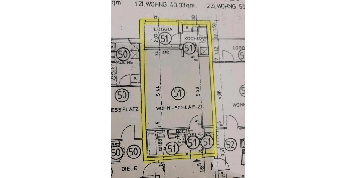 Etagenwohnung Braunschweig Südstadt- Rautheim- Mascherode - 1 Zimmer, 40 m&sup2;, 113.000&euro; | Angebot:24837283