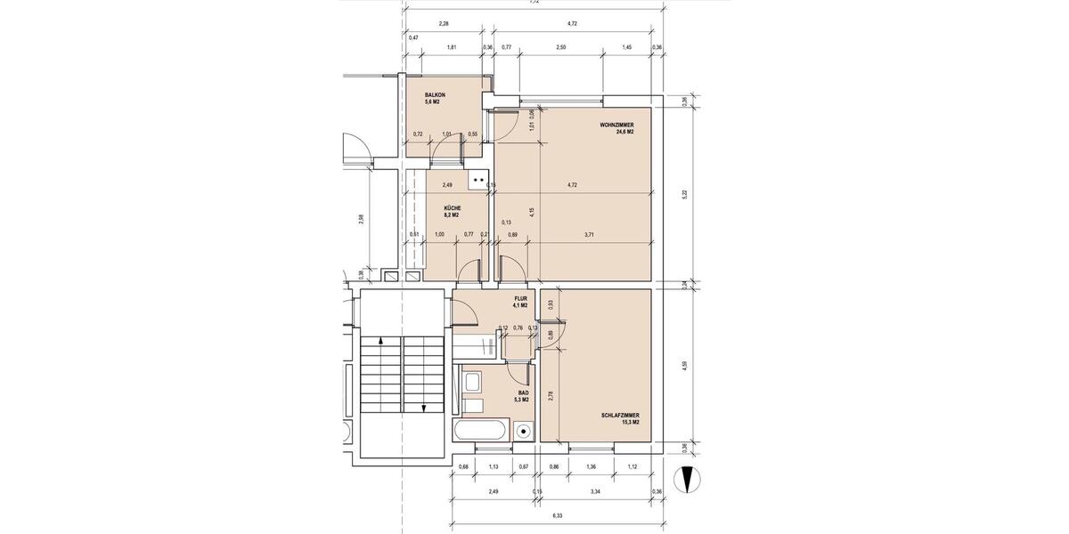 Etagenwohnung Braunschweig Timmerlah-Geitelde-Stiddien - 2 Zimmer, 63 m&sup2;, 120.000&euro; | Angebot:26517223