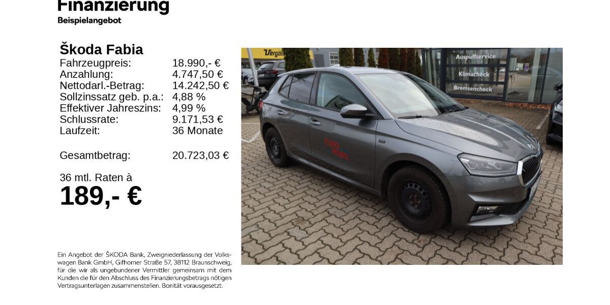 Skoda Fabia 8.000 km 18.790 € Gifhorn 38518