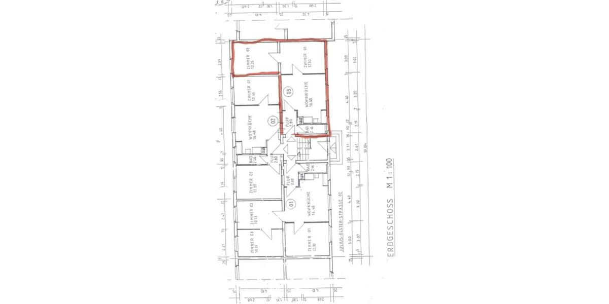 Erdgeschoßwohnung Braunschweig Lehndorf-Watenbüttel - 2 Zimmer, 46 m&sup2;, 119.000&euro; | Angebot:26284433