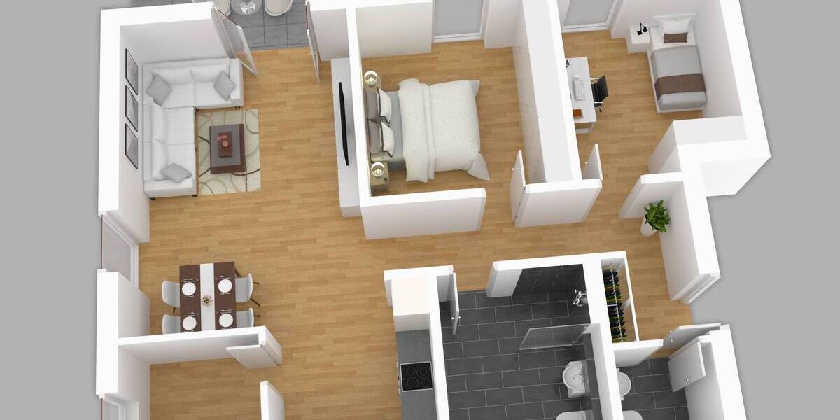 Erstbezug: barrierefreie Neubauwohnung mit Sonnenterrasse und Gartenanteil vor den Toren Helmstedts 3 zimmer