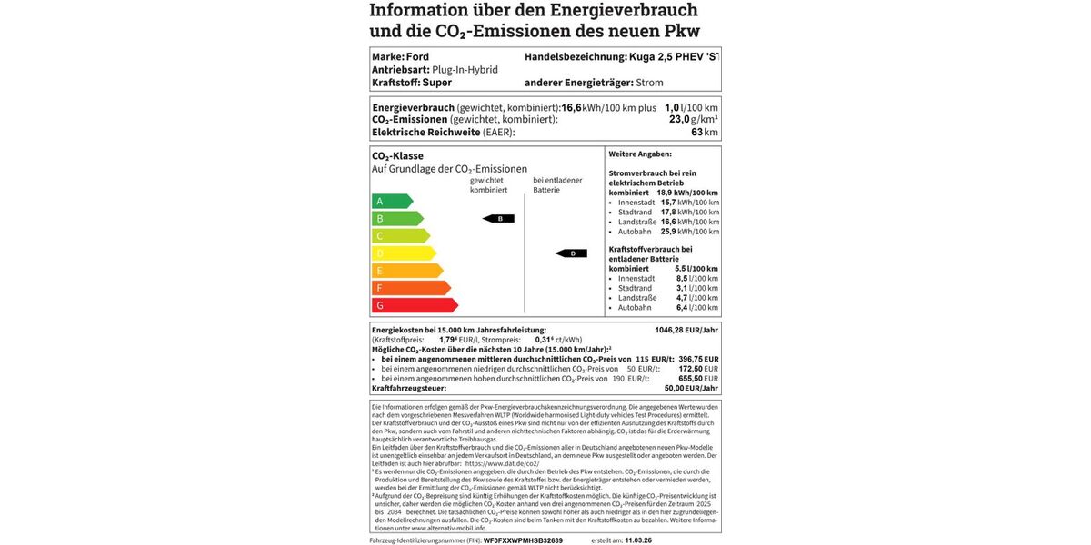 Ford Kuga 7.500 km 37.875 &euro; Helmstedt 38350