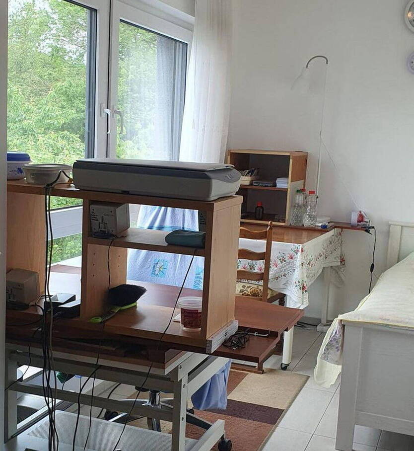 Haus mit einem großen Obstgarten in