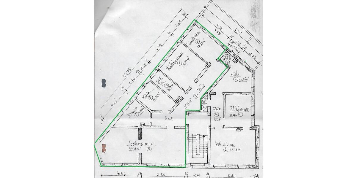 Etagenwohnung Braunschweig Wabe-Schunter-Beberbach - 4 Zimmer, 116 m&sup2;, 329.000&euro; | Angebot:26224445