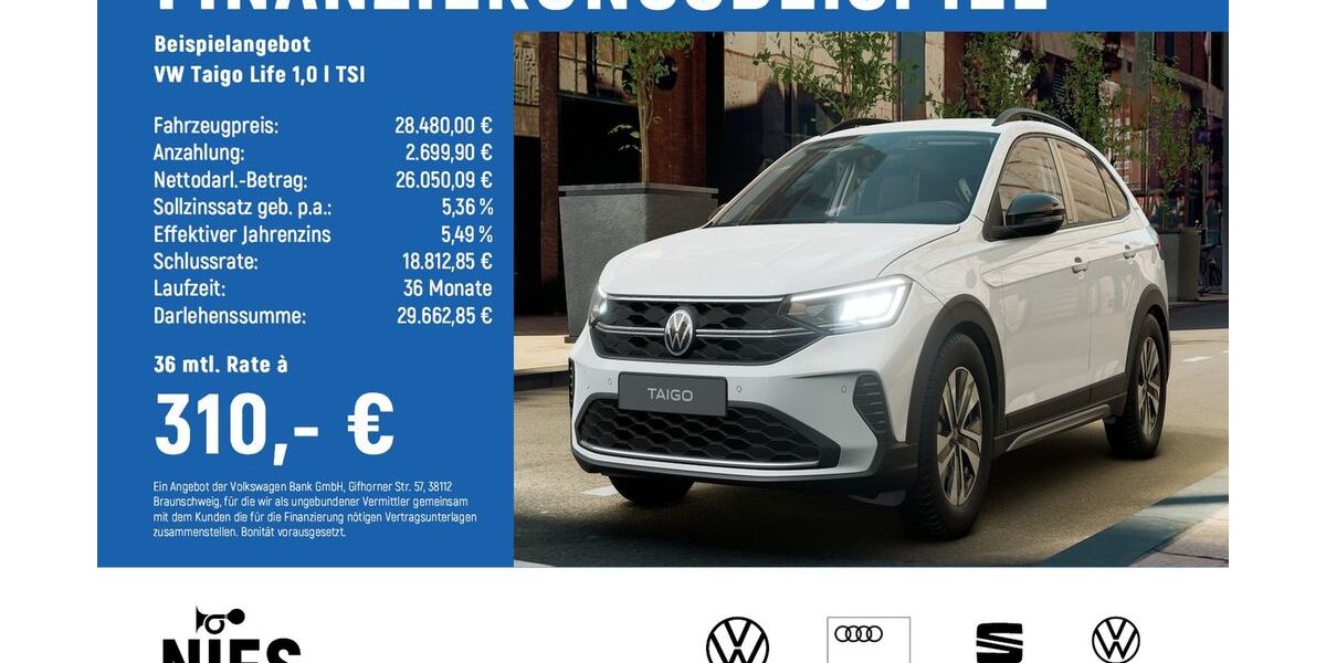 VW Taigo 3.483 km 28.480 &euro; Braunschweig 38122