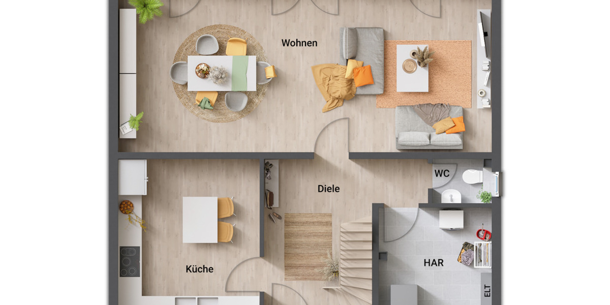 Für alle, die es großzügig lieben. Ihr Familienhaus im kommenden Baugebiet in Wendeburg. 5 zimmer