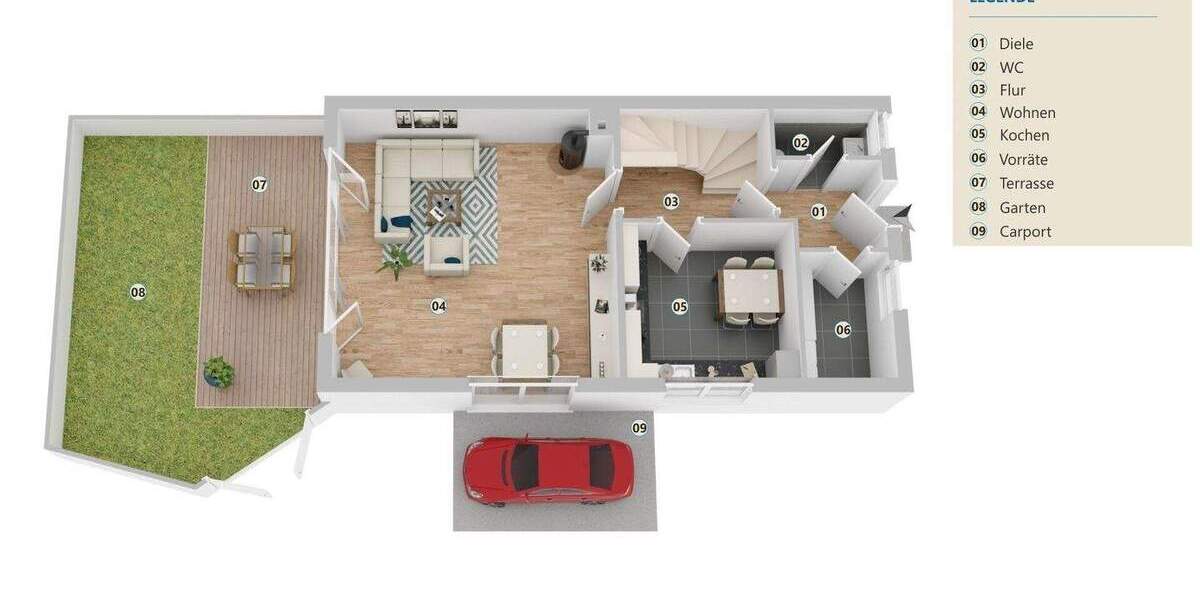 Doppelhaushälfte Gifhorn - 4 Zimmer, 113 m&sup2;, 359.000&euro; | Angebot:25726614