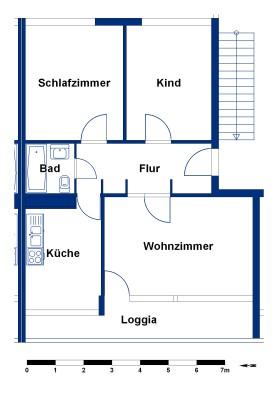 Attraktive 3-Zimmer-Wohnung mit Loggia und Aufzug in Wolfsburg-Detmerode zimmer