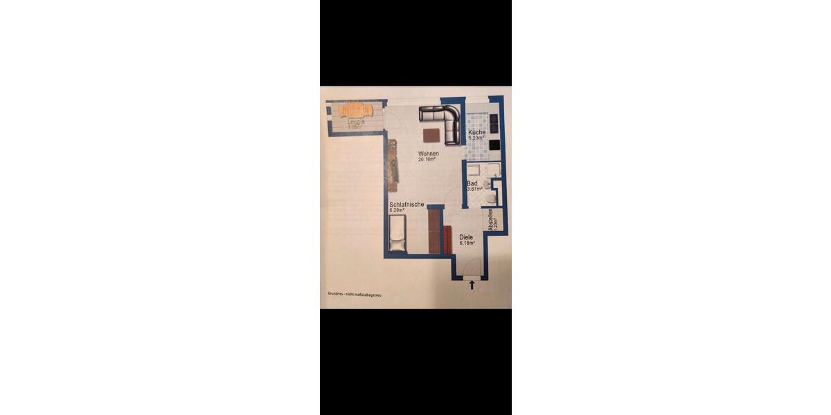 Sanierte 1,5 Zimmer Wohnung mit pkw stellplatz 1.5 zimmer