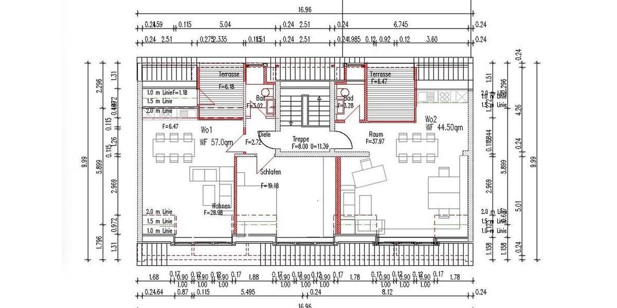 Dachgeschoßwohnung Wolfsburg - 3 Zimmer, 95 m&sup2;, 2.150&euro; | Angebot:26085150