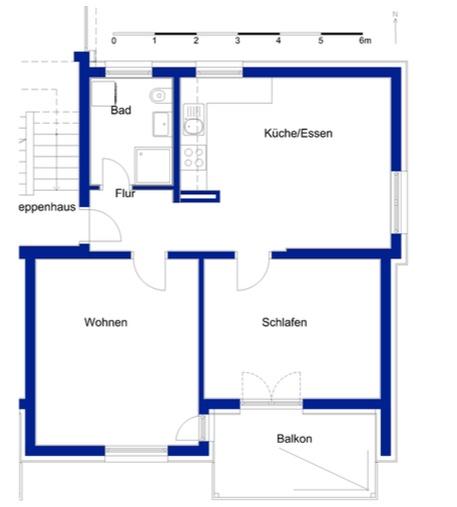 Erdgeschoßwohnung Wolfsburg Detmerode - 2.5 Zimmer, 65 m&sup2;, 599&euro; | Angebot:26003922