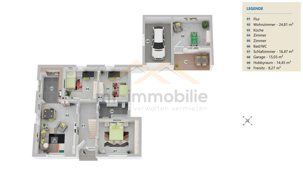 1-2 Familienhaus in ruhiger Lage 182 m2 in Grasleben, Mietkauf möglich - Einfamilienhaus Grasleben | Angebot:24997346