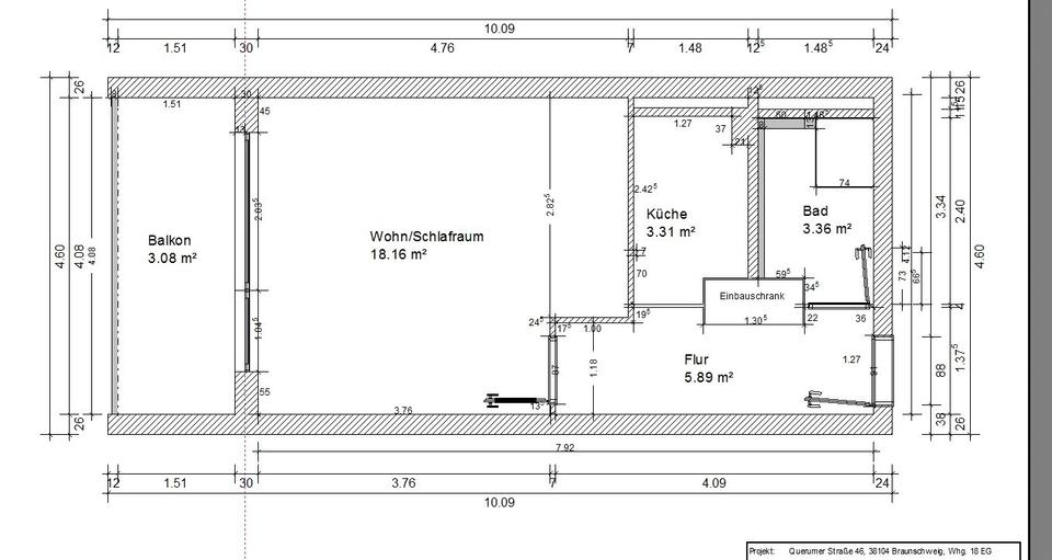 Erdgeschoßwohnung Braunschweig Wabe-Schunter-Beberbach - 1 Zimmer, 34 m&sup2;, 109.000&euro; | Angebot:25989253