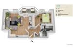 Etagenwohnung Gifhorn Gamsen - 2 Zimmer, 46 m&sup2;, 100.000&euro; | Angebot:25662749
