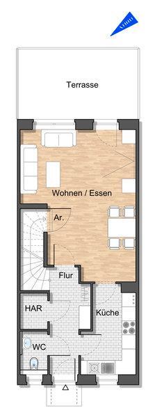 NEUBAU! Reihenmittelhaus mit 123qm zur Miete am Sonnenkamp