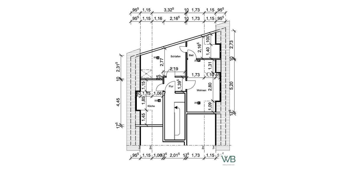 Etagenwohnung Braunschweig Lehndorf-Watenbüttel - 2 Zimmer, 46 m&sup2;, 149.000&euro; | Angebot:27365015