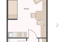 Möblierte 1-Zimmer-Wohnung zur Zwischenmiete im Juli
