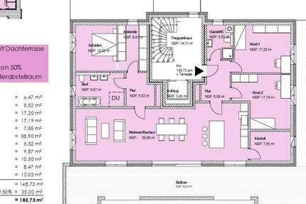 Wohnung Niedersachsen - Braunschweig Braunschweig - 4 Zimmer, 184 m&sup2;, 893.000&euro; | Angebot:21876533