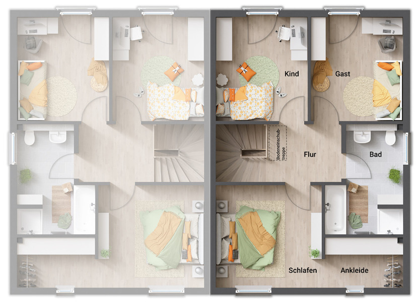 Doppelhaus Aura 115 - Zuhause mit Stil und Herz