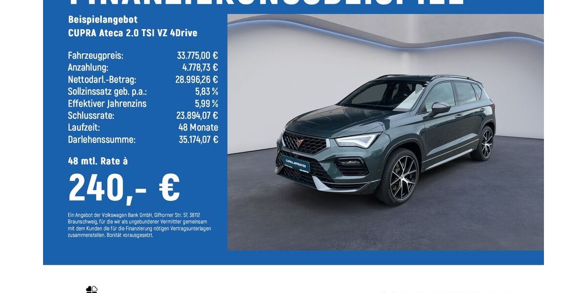 Cupra Ateca 25.350 km 33.475 &euro; Braunschweig 38114