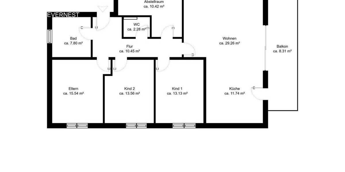 Etagenwohnung Wolfsburg Ehmen - 4 Zimmer, 122 m&sup2;, 339.000&euro; | Angebot:26851608